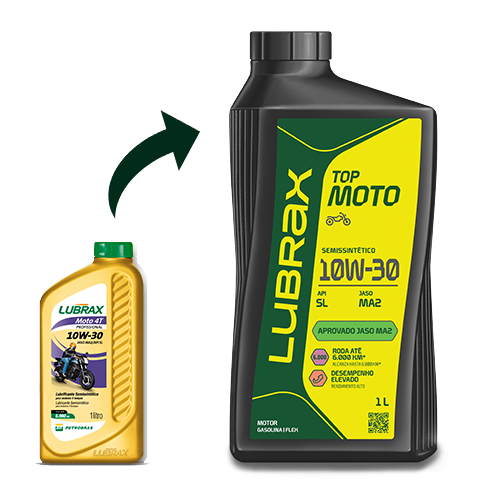 LUBRAX TOP MOTO 10W-30 MA2 SEMISSINTÉTICO