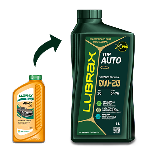 LUBRAX TOP AUTO 0W-20 SQ DX1 SINTÉTICO PREMIUM