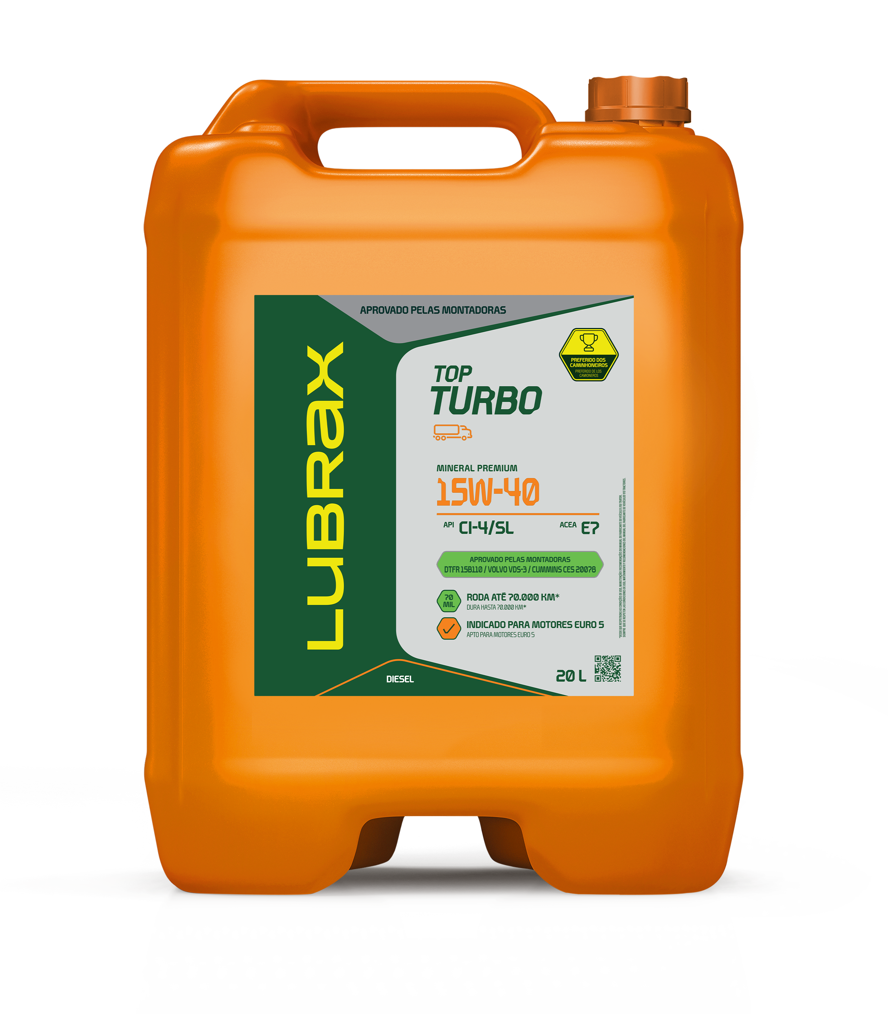 LUBRAX TOP TURBO 15W40 CI-4 228.3 70K