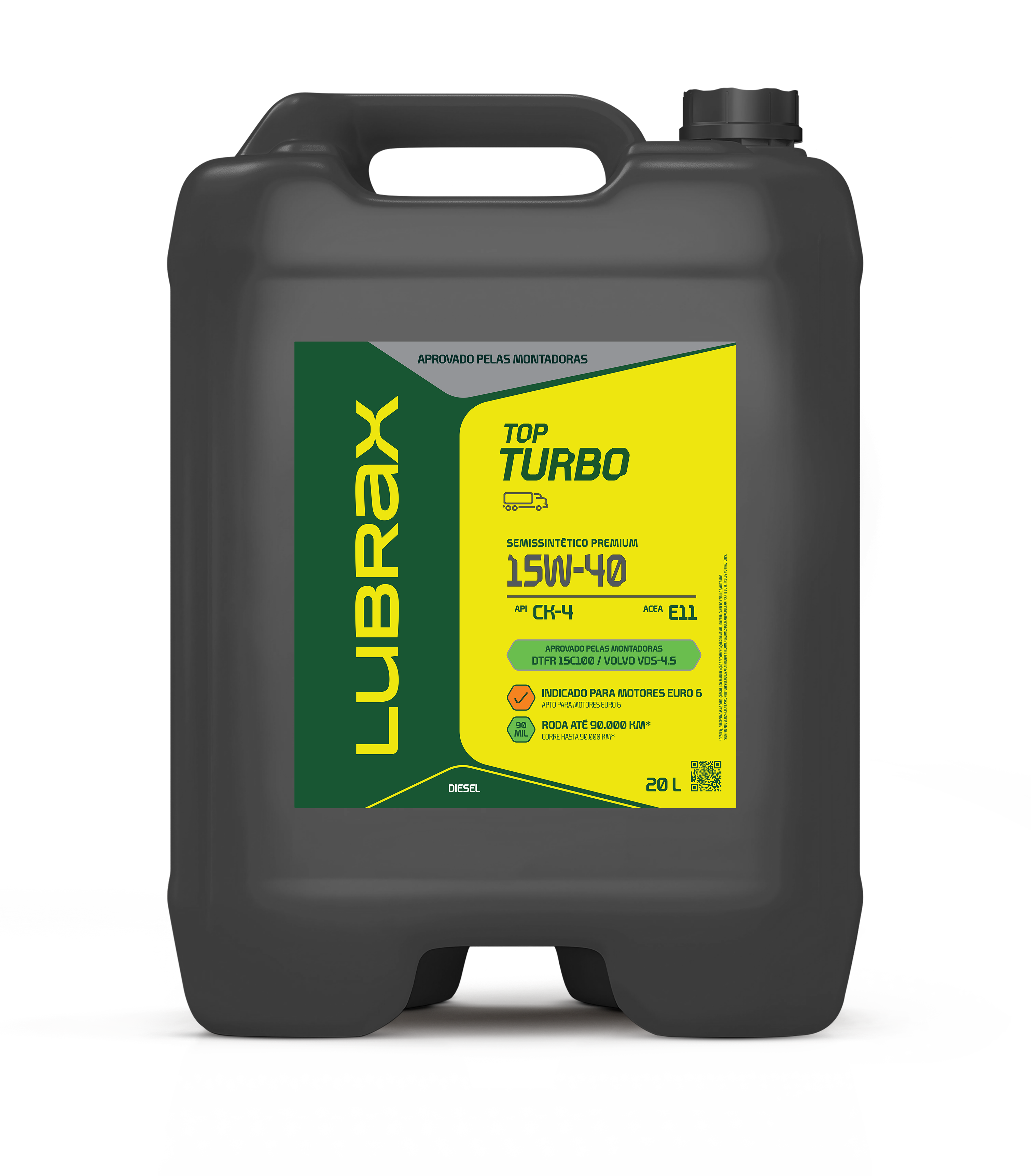 LUBRAX TOP TURBO 15W-40 CK-4 228.31 SEMISSINTÉTICO PREMIUM